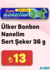 Ülker Bonbon Nanelim Sert Şeker 36 g Ülker Bonbon Nanelim Sert Şeker 36 g