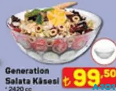 Paşabahçe Generation Salata Kasesi 2420 cc Paşabahçe Generation Salata Kasesi 2420 cc