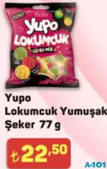 Yupo Lokumcuk Yumuşak Şeker 77 g Yupo Lokumcuk Yumuşak Şeker 77 g