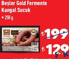 Beşler Gold Fermente Kangal Sucuk 250 g Beşler Gold Fermente Kangal Sucuk 250 g