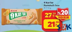 Ülker 9 Kat Tat Portakallı İnce Gofret 114 g Ülker 9 Kat Tat Portakallı İnce Gofret 114 g