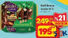 Golf Bravo Junior 6'lı 360 ml Golf Bravo Junior 6'lı 360 ml