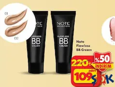 Note Flawless BB Cream 02 Doğal Kapatıcı BB Krem Note Flawless BB Cream 02 Doğal Kapatıcı BB Krem