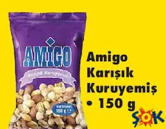 Amigo Karışık Kuruyemiş 150 g Amigo Karışık Kuruyemiş 150 g