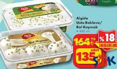 Algida Usta Baklava/Bol Kaymak Dondurma 460 ml Algida Usta Baklava/Bol Kaymak Dondurma 460 ml