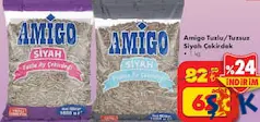 Amigo Tuzlu/Tuzsuz Siyah Çekirdek 1 kg Amigo Tuzlu/Tuzsuz Siyah Çekirdek 1 kg