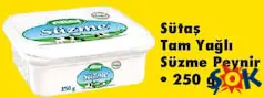 Sütaş Tam Yağlı Süzme Peynir 250 g Sütaş Tam Yağlı Süzme Peynir 250 g