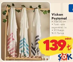 Viskon Peştamal 70x150 cm Viskon Peştamal 70x150 cm