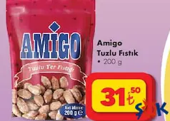 Amigo Tuzlu Fıstık 200 g Amigo Tuzlu Fıstık 200 g