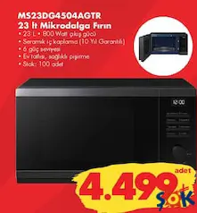 Samsung MS23DG4504AGTR 23 lt Mikrodalga Fırın Samsung MS23DG4504AGTR 23 lt Mikrodalga Fırın