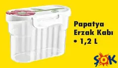 Papatya Erzak Kabı 1,2 L Papatya Erzak Kabı 1,2 L