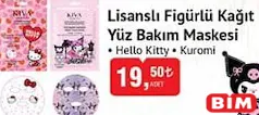 Lisanslı Figürlü Kağıt Yüz Bakım Maskesi Hello Kitty / Kuromi Lisanslı Figürlü Kağıt Yüz Bakım Maskesi Hello Kitty / Kuromi