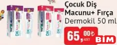 Dermokil Çocuk Diş Macunu + Fırça 50 ml Dermokil Çocuk Diş Macunu + Fırça 50 ml