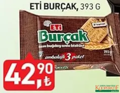 Eti Burçak Bisküvi 393 g Eti Burçak Bisküvi 393 g