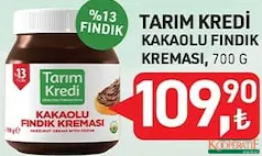 Tarım Kredi Kakaolu Fındık Kreması 700 g Tarım Kredi Kakaolu Fındık Kreması 700 g