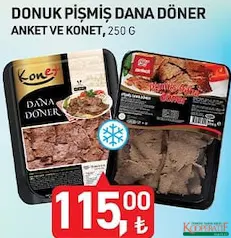 Anket ve Konet Donuk Pişmiş Dana Döner 250 g Anket ve Konet Donuk Pişmiş Dana Döner 250 g