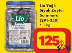 Lio Yağlı Siyah Zeytin Salamura 1 kg Lio Yağlı Siyah Zeytin Salamura 1 kg