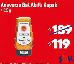 Anavarza Bal Akıllı Kapak 325 g Anavarza Bal Akıllı Kapak 325 g
