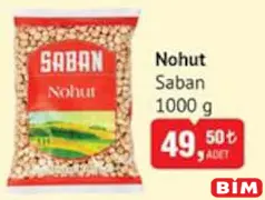 Saban Nohut 1000 g Saban Nohut 1000 g