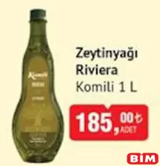 Komili Zeytinyağı Riviera 1 L Komili Zeytinyağı Riviera 1 L