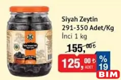 İnci Siyah Zeytin 1 Kg İnci Siyah Zeytin 1 Kg