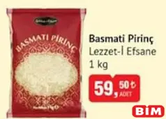 Lezzet-i Efsane Basmati Pirinç 1 kg Lezzet-i Efsane Basmati Pirinç 1 kg