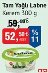 Kerem Tam Yağlı Labne 300 g Kerem Tam Yağlı Labne 300 g