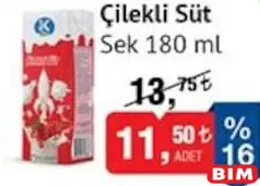 Sek Çilekli Süt 180 ml Sek Çilekli Süt 180 ml