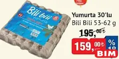 Bili Bili Yumurta 30'lu 53-62 g Bili Bili Yumurta 30'lu 53-62 g