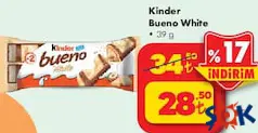 Kinder Bueno White 39 g Kinder Bueno White 39 g