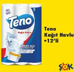 Teno Kağıt Havlu 12'li Teno Kağıt Havlu 12'li