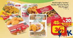 Keskinoğlu/Lezita/Gedik/Banvit/Erpiliç Piliç Nugget 300 g Keskinoğlu/Lezita/Gedik/Banvit/Erpiliç Piliç Nugget 300 g