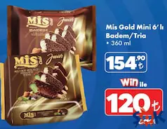 Mis Gold Mini 6'lı Badem/Tria 360 ml Mis Gold Mini 6'lı Badem/Tria 360 ml