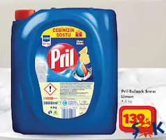 Pril Bulaşık Sıvısı Limon 4 kg Pril Bulaşık Sıvısı Limon 4 kg
