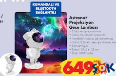 Petrix Astronot Projeksiyon Gece Lambası Petrix Astronot Projeksiyon Gece Lambası