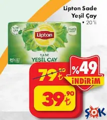 Lipton Sade Yeşil Çay 20'li Lipton Sade Yeşil Çay 20'li
