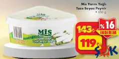 Mis Yarım Yağlı Taze Beyaz Peynir 650 g Mis Yarım Yağlı Taze Beyaz Peynir 650 g