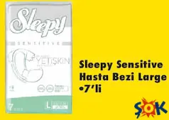 Sleepy Sensitive Hasta Bezi Large 7'li Sleepy Sensitive Hasta Bezi Large 7'li