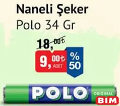 Polo Naneli Şeker 34 gr Polo Naneli Şeker 34 gr