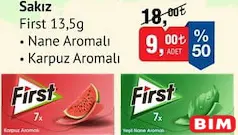 First Sakız 13,5 g First Sakız 13,5 g