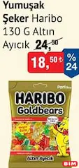 Haribo Yumuşak Şeker Jelibon Altın Ayıcık 130 g Haribo Yumuşak Şeker Jelibon Altın Ayıcık 130 g