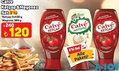 Calve Ketçap&Mayonez Set 3'lü