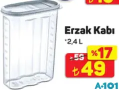 Erzak Kabı 2,4 L