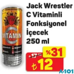 Jack Wrestler C Vitaminli Fonksiyonel İçecek 250 ml