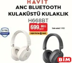 Havit H668BT ANC Bluetooth Kulaküstü Kulaklık Havit H668BT ANC Bluetooth Kulaküstü Kulaklık