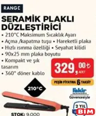 Range Seramik Plaklı Düzleştirici Range Seramik Plaklı Düzleştirici