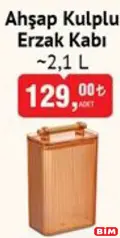 Ahşap Kulplu Erzak Kabı 2,1 L Ahşap Kulplu Erzak Kabı 2,1 L