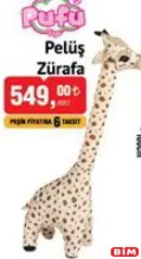 Pufu Pelüş Zürafa Pufu Pelüş Zürafa