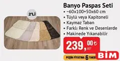 Banyo Paspas Seti 2'li Banyo Paspas Seti 2'li