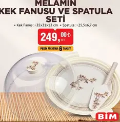 Melamin Kek Fanusu ve Spatula Seti Melamin Kek Fanusu ve Spatula Seti